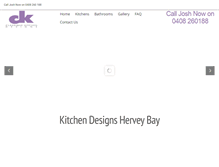 Tablet Screenshot of kitchendesignsherveybay.com